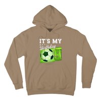 Birthday 9 Soccer Its My 9th Birthday Soccer Hoodie