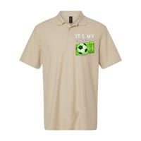 Birthday 9 Soccer Its My 9th Birthday Soccer Softstyle Adult Sport Polo