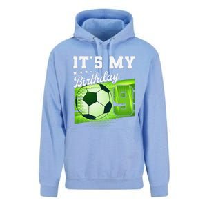 Birthday 9 Soccer Its My 9th Birthday Soccer Unisex Surf Hoodie