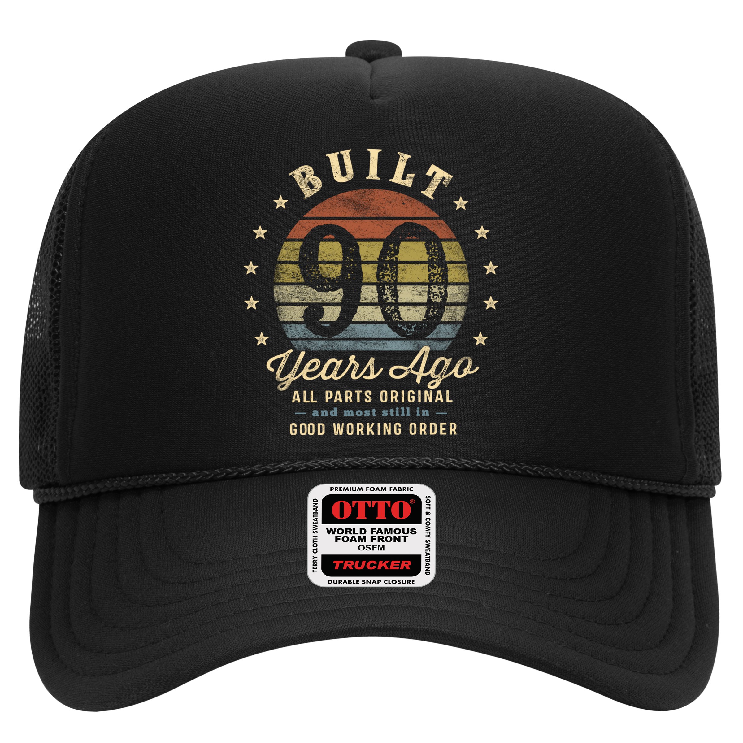 Built 90 Years Ago Funny Gift All Parts Original Funny Gift 90th Birthday Gift Hat
