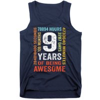 Birthday 9 Years Old Vintage Retro 108 Months Tank Top