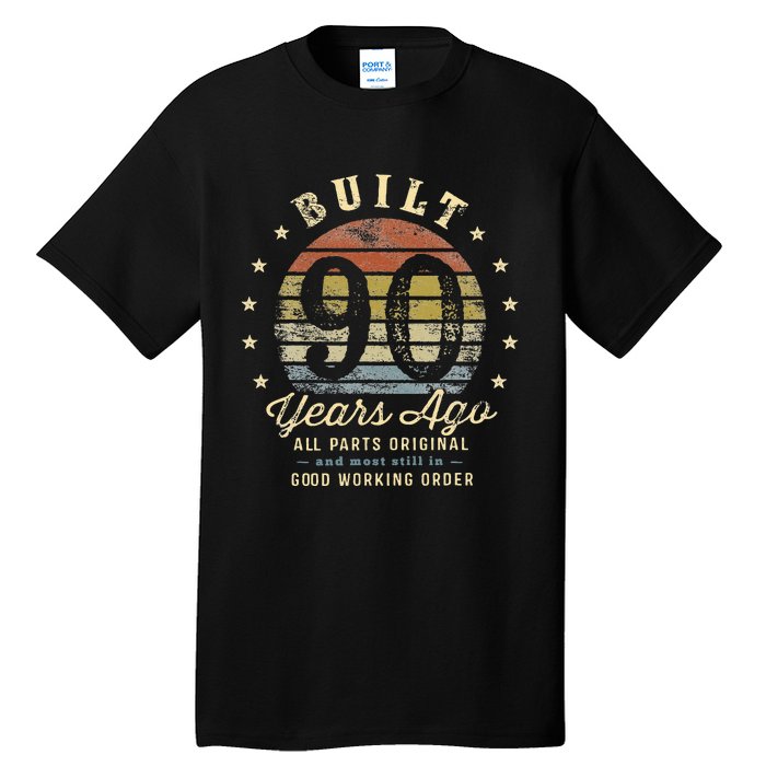 Built 90 Years Ago All Parts Original Gifts 90th Birthday Tall T-Shirt