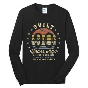 Built 90 Years Ago All Parts Original Gifts 90th Birthday Tall Long Sleeve T-Shirt