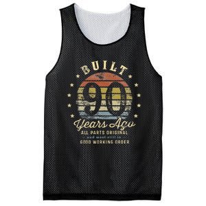 Built 90 Years Ago All Parts Original Gifts 90th Birthday Mesh Reversible Basketball Jersey Tank