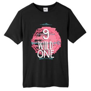 Birthday 9 Years Old Wild One Family Matching Gift Tall Fusion ChromaSoft Performance T-Shirt