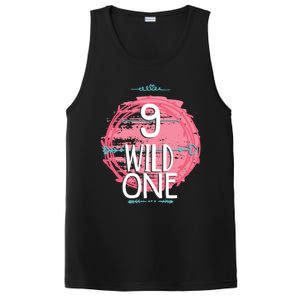 Birthday 9 Years Old Wild One Family Matching Gift PosiCharge Competitor Tank