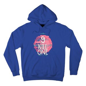 Birthday 9 Years Old Wild One Family Matching Gift Hoodie