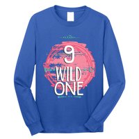 Birthday 9 Years Old Wild One Family Matching Gift Long Sleeve Shirt