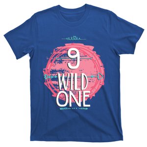 Birthday 9 Years Old Wild One Family Matching Gift T-Shirt