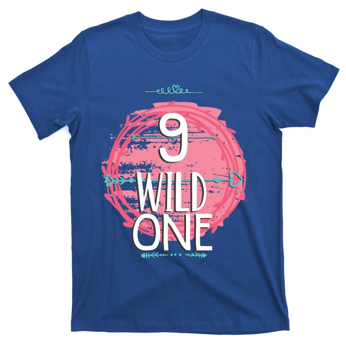 Birthday 9 Years Old Wild One Family Matching Gift T-Shirt