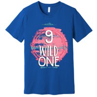 Birthday 9 Years Old Wild One Family Matching Gift Premium T-Shirt