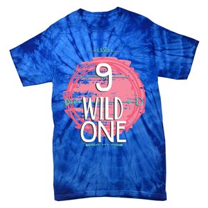 Birthday 9 Years Old Wild One Family Matching Gift Tie-Dye T-Shirt