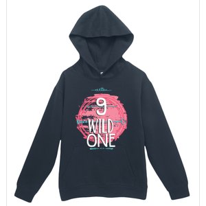 Birthday 9 Years Old Wild One Family Matching Gift Urban Pullover Hoodie