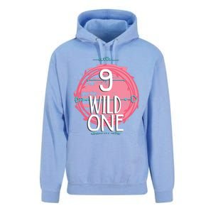 Birthday 9 Years Old Wild One Family Matching Gift Unisex Surf Hoodie