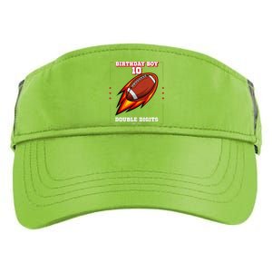 Birthday Age 10 Football Double Digits 2013 Adult Drive Performance Visor