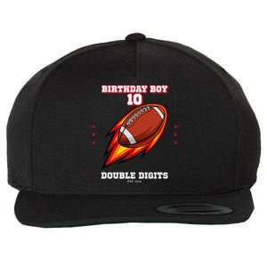 Birthday Age 10 Football Double Digits 2013 Wool Snapback Cap