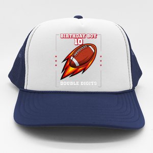 Birthday Age 10 Football Double Digits 2013 Trucker Hat