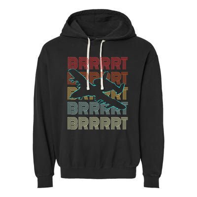 Brrrrt A 10 Warthog Vintage Retro Style Garment-Dyed Fleece Hoodie