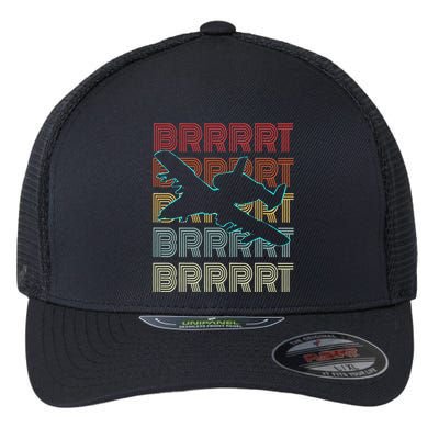 Brrrrt A 10 Warthog Vintage Retro Style Flexfit Unipanel Trucker Cap