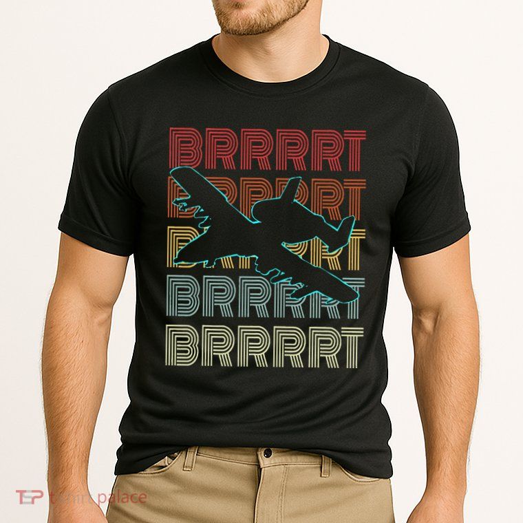Brrrrt A 10 Warthog Vintage Retro Style Performance Shirt