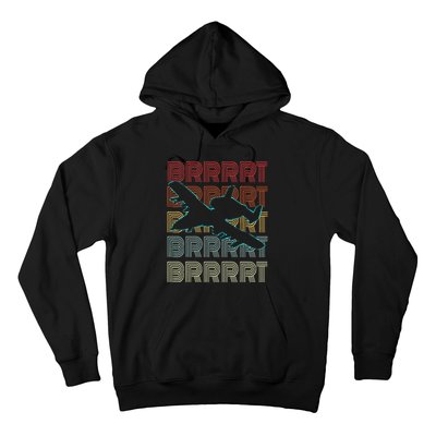 Brrrrt A 10 Warthog Vintage Retro Style Hoodie