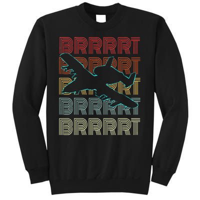 Brrrrt A 10 Warthog Vintage Retro Style Sweatshirt