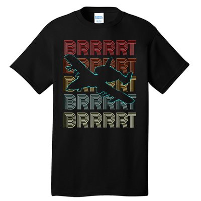 Brrrrt A 10 Warthog Vintage Retro Style Tall T-Shirt