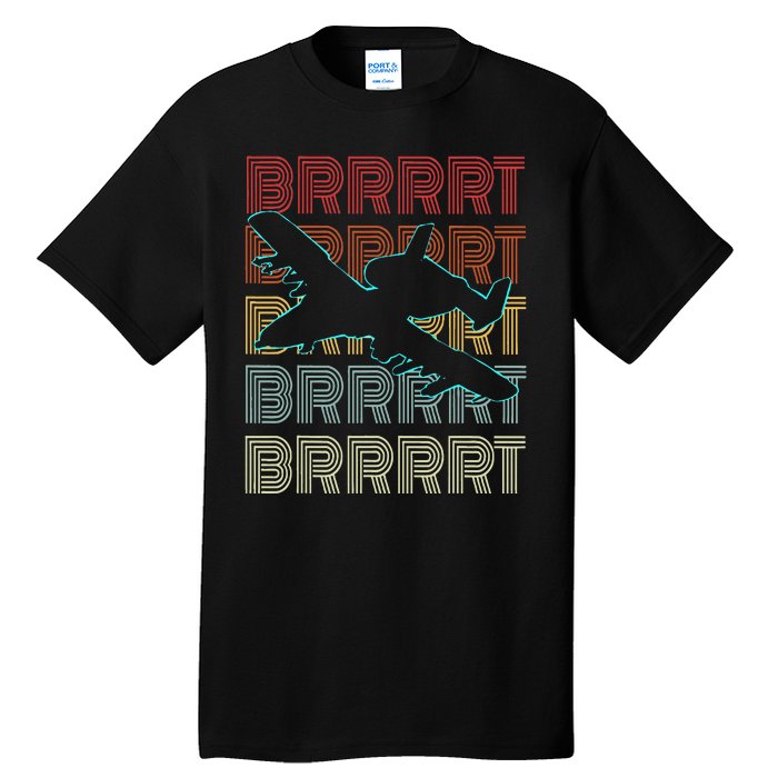 Brrrrt A 10 Warthog Vintage Retro Style Tall T-Shirt