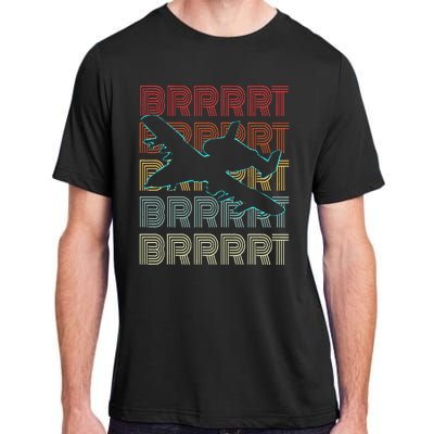 Brrrrt A 10 Warthog Vintage Retro Style Adult ChromaSoft Performance T-Shirt