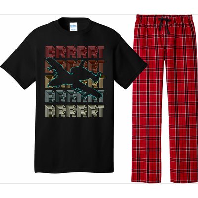 Brrrrt A 10 Warthog Vintage Retro Style Pajama Set