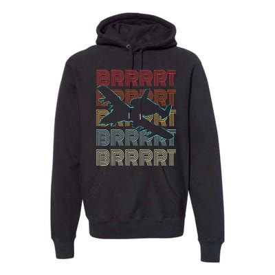 Brrrrt A 10 Warthog Vintage Retro Style Premium Hoodie