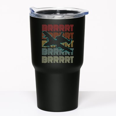 Brrrrt A 10 Warthog Vintage Retro Style Tumbler