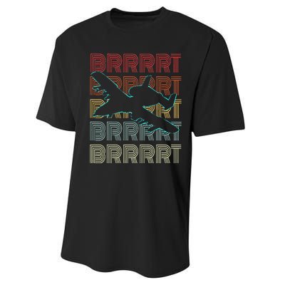 Brrrrt A 10 Warthog Vintage Retro Style Performance Sprint T-Shirt