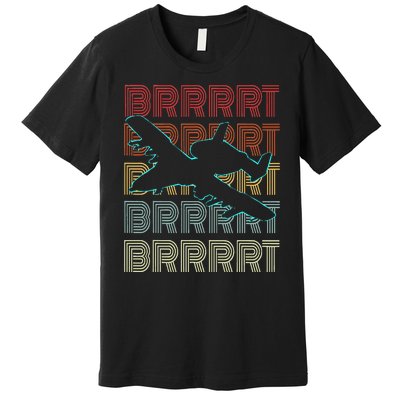 Brrrrt A 10 Warthog Vintage Retro Style Premium T-Shirt