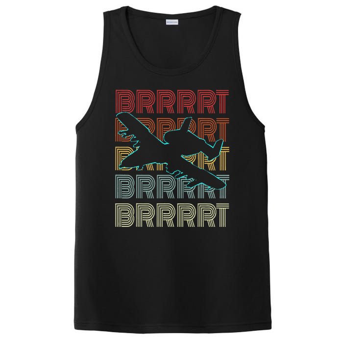 Brrrrt A 10 Warthog Vintage Retro Style PosiCharge Competitor Tank