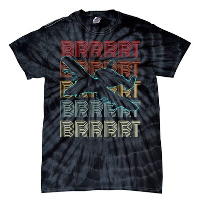 Brrrrt A 10 Warthog Vintage Retro Style Tie-Dye T-Shirt