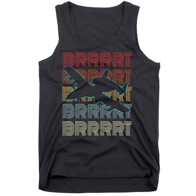 Brrrrt A 10 Warthog Vintage Retro Style Tank Top