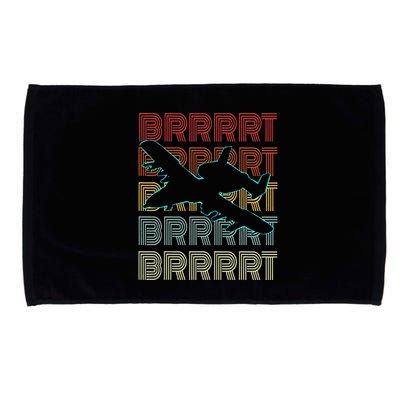 Brrrrt A 10 Warthog Vintage Retro Style Microfiber Hand Towel
