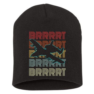 Brrrrt A 10 Warthog Vintage Retro Style Short Acrylic Beanie