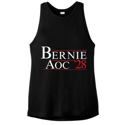 Bernie AOC 2028 Bernie Sanders Alexandria Cortez For President Democrat Party Ladies PosiCharge Tri-Blend Wicking Tank