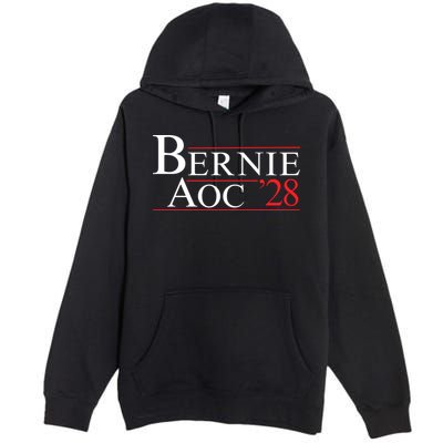 Bernie AOC 2028 Bernie Sanders Alexandria Cortez For President Democrat Party Premium Pullover Hoodie