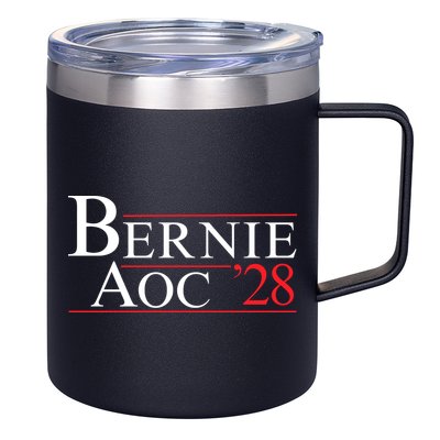 Bernie AOC 2028 Bernie Sanders Alexandria Cortez For President Democrat Party 12oz Stainless Steel Coffee Mug