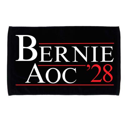 Bernie AOC 2028 Bernie Sanders Alexandria Cortez For President Democrat Party Microfiber Hand Towel