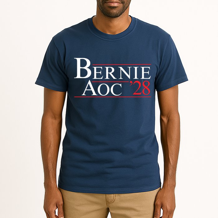 Bernie AOC 2028 Bernie Sanders Alexandria Cortez For President Democrat Party Tall T-Shirt