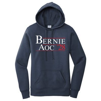 Bernie AOC 2028 Bernie Sanders Alexandria Cortez For President Democrat Party Women's Pullover Hoodie
