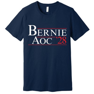 Bernie AOC 2028 Bernie Sanders Alexandria Cortez For President Democrat Party Premium T-Shirt