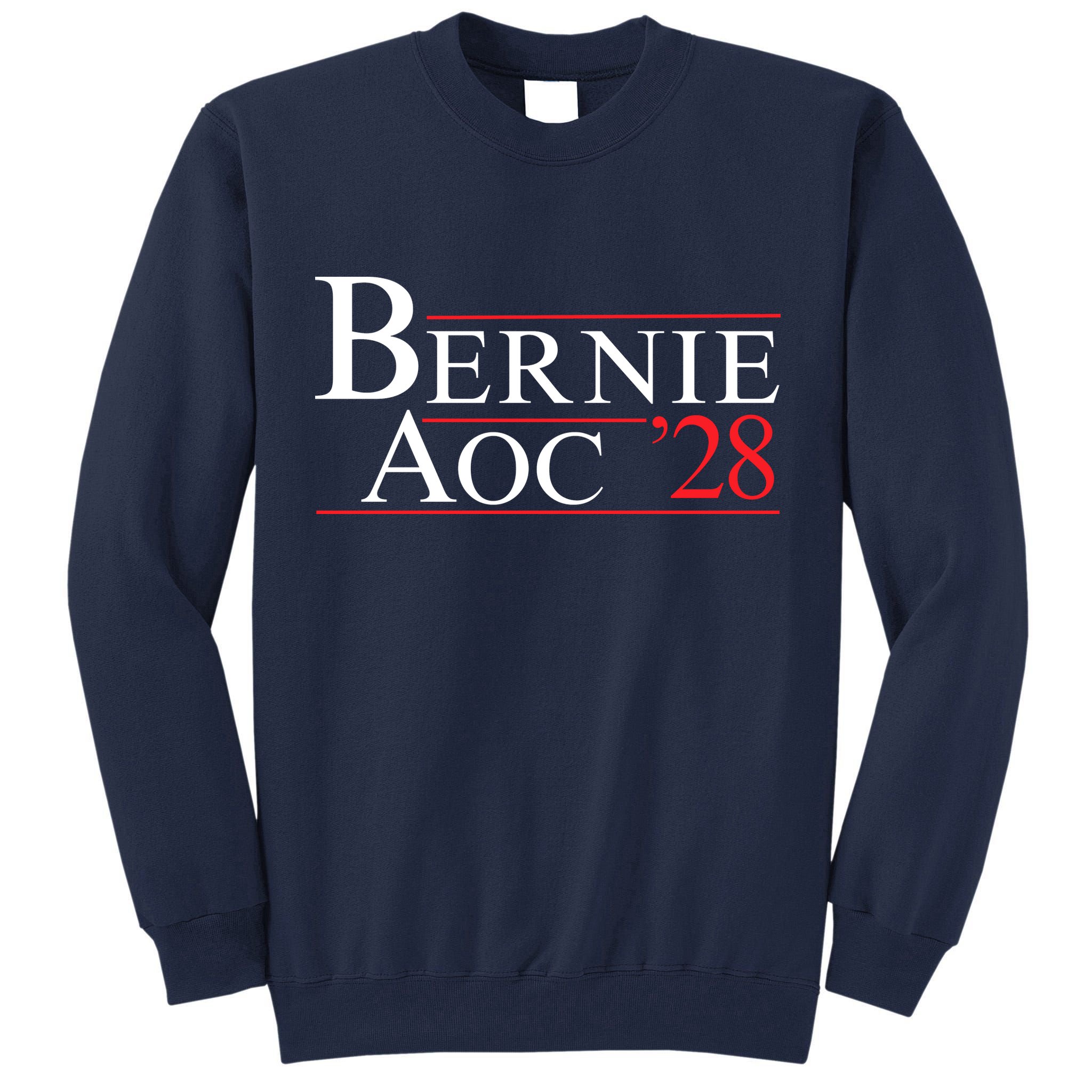 Bernie AOC 2028 Bernie Sanders Alexandria Cortez For President Democrat Party Tall Sweatshirt
