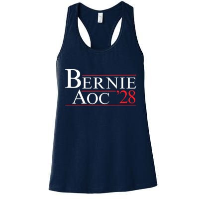 Bernie AOC 2028 Bernie Sanders Alexandria Cortez For President Democrat Party Womens Tank Top