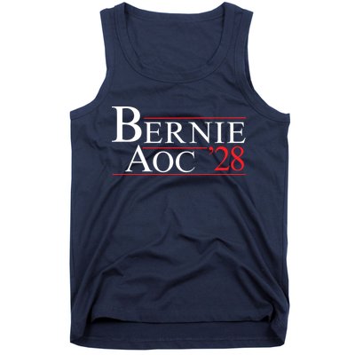 Bernie AOC 2028 Bernie Sanders Alexandria Cortez For President Democrat Party Tank Top