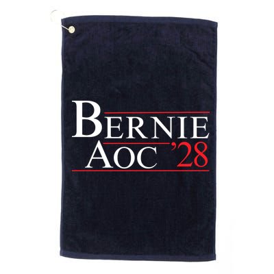 Bernie AOC 2028 Bernie Sanders Alexandria Cortez For President Democrat Party Golf Towel